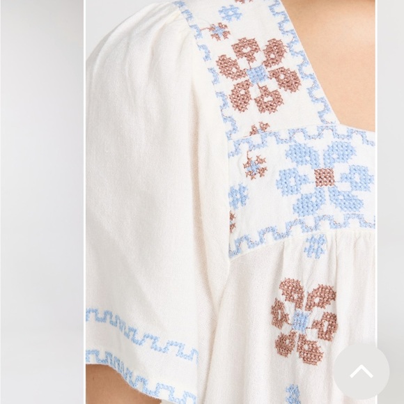 Madewell Cross Stitch Cottagecore
Boho Floral Button Back Top Size XL - Picture 3 of 10